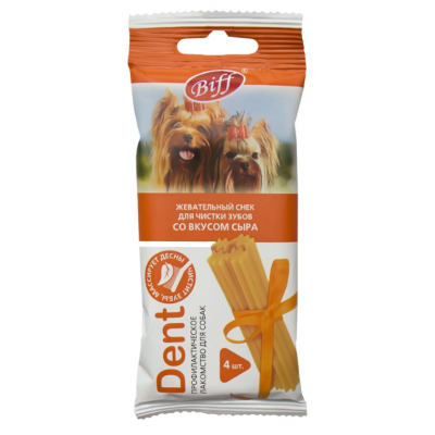 TitBit Biff DENT Снек жевательный со вкусом Сыра для собак мелких пород Кот и Пес, онлайн зоомагазин и ветаптека