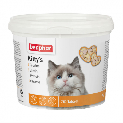 Beaphar Kitty's Mix Витамины для кошек Кот и Пес, онлайн зоомагазин и ветаптека