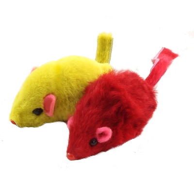 Triol Игрушка для кошек "Мышь 2" (5см) цветная Кот и Пес, онлайн зоомагазин и ветаптека
