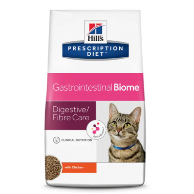 Hill's Prescription Diet Gastrointestinal Biome сухой диетический корм для кошек при расстройствах пищеварения c Курицей Кот и Пес, онлайн зоомагазин и ветаптека