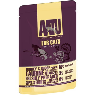 AATU Пауч для кошек с Индейкой и Гусем Кот и Пес, онлайн зоомагазин и ветаптека