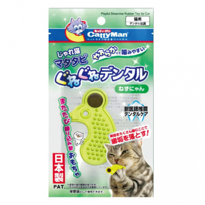 Japan Premium Pet Мягкая 3D игрушка с мататаби для чистки зубов в форме мышки Кот и Пес, онлайн зоомагазин и ветаптека