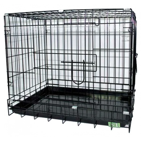 №1 Клетка для собак с двумя дверцами Кот и Пес, онлайн зоомагазин и ветаптека