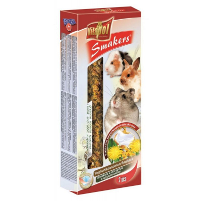 Vitapol Палочки 2 а 1 для грызунов и кроликов с Йогуртом и Одуванчиком Кот и Пес, онлайн зоомагазин и ветаптека