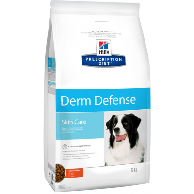 Hills Prescription Diet Derm Defense Корм для собак склонных к аллергии Кот и Пес, онлайн зоомагазин и ветаптека