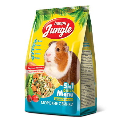 Happy Jungle Корм для морских свинок Кот и Пес, онлайн зоомагазин и ветаптека