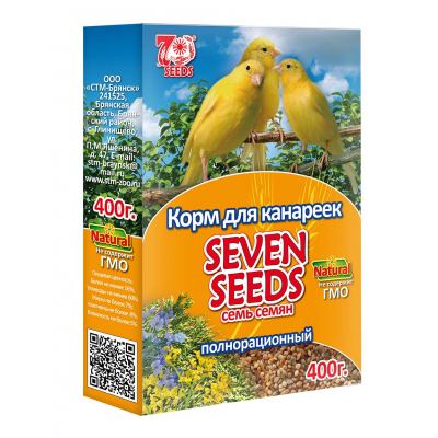 Seven Seeds корм для канареек Кот и Пес, онлайн зоомагазин и ветаптека
