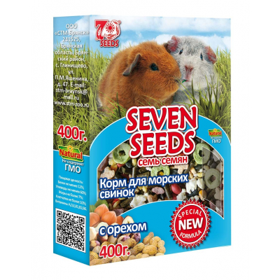 Seven Seeds Special Корм для морских свинок с орехом Кот и Пес, онлайн зоомагазин и ветаптека