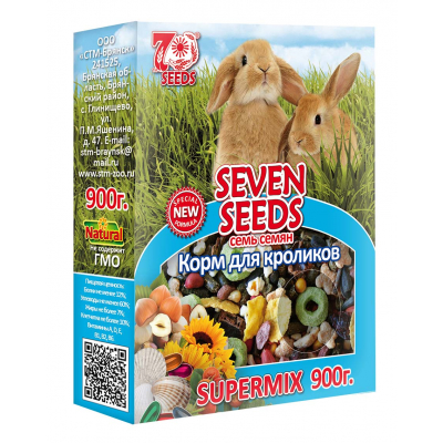 Seven Seeds корм для кроликов SUPERMIX Кот и Пес, онлайн зоомагазин и ветаптека