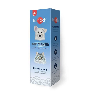 Tamachi Otic Cleaner Лосьон для ушей для кошек и собак Кот и Пес, онлайн зоомагазин и ветаптека