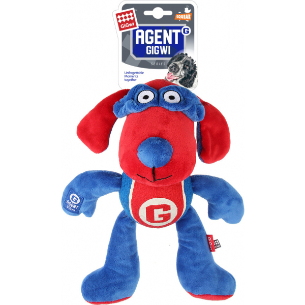 GiGwi Игрушка для собак с теннисным мячом и пищалкой Кот и Пес, онлайн зоомагазин и ветаптека