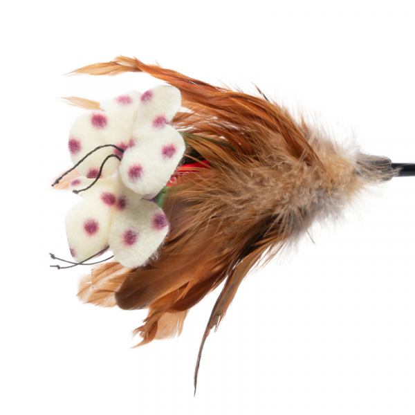 GiGwi Игрушка для кошек Дразнилка с перьями