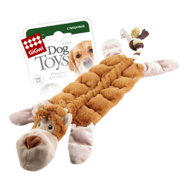 GiGwi Игрушка для собак Обезьяна с пищалками